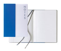 blue opaque faux leather and frosted translucent combination cover journal