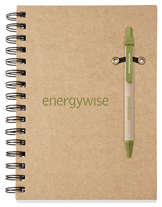 Recycled Ballpoint Pen Hardback Notebook Combo