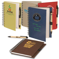 Recycled Wirebound Ruled Hardback Notebook Combo